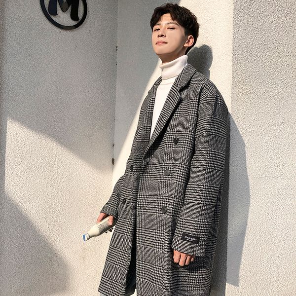 2019 men's loose windbreaker wool trench overcoat long thickening cashmere coats male parkas snow jackets cotton-padded clothes, Black
2019 men's loose windbreaker wool trench overcoat long thickening cashmere coats male parkas snow jackets cotton-padded clothes, Black