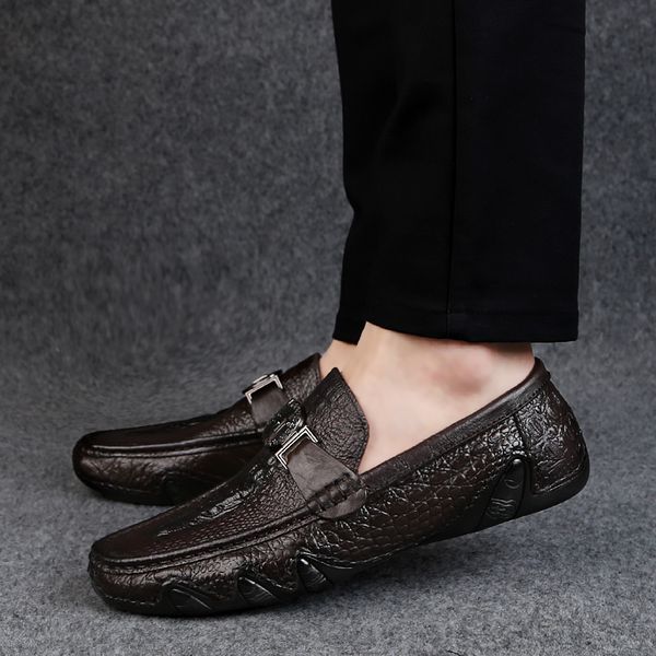 crocodile skin loafer shoes men genuine leather slip-on moccasins handmade man casual drive walk leisure, Black
crocodile skin loafer shoes men genuine leather slip-on moccasins handmade man casual drive walk leisure, Black