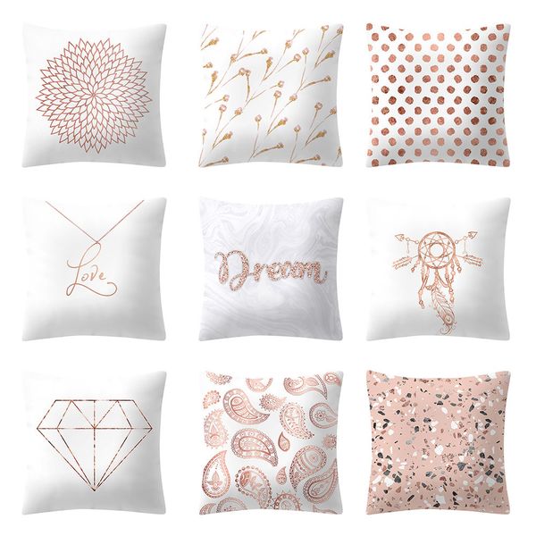 cushion cover decorative pillows rose gold pink cushion cover square pillowcase home decoratio cojines decorativos para sof
cushion cover decorative pillows rose gold pink cushion cover square pillowcase home decoratio cojines decorativos para sof