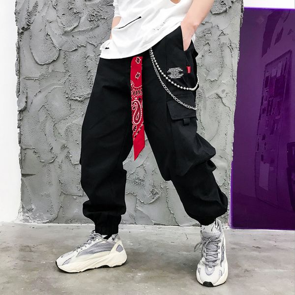 2019 men multi-pocket harem hip pants trousers streetwear sweatpants hombre male casual fashion cargo pants men, Black
2019 men multi-pocket harem hip pants trousers streetwear sweatpants hombre male casual fashion cargo pants men, Black