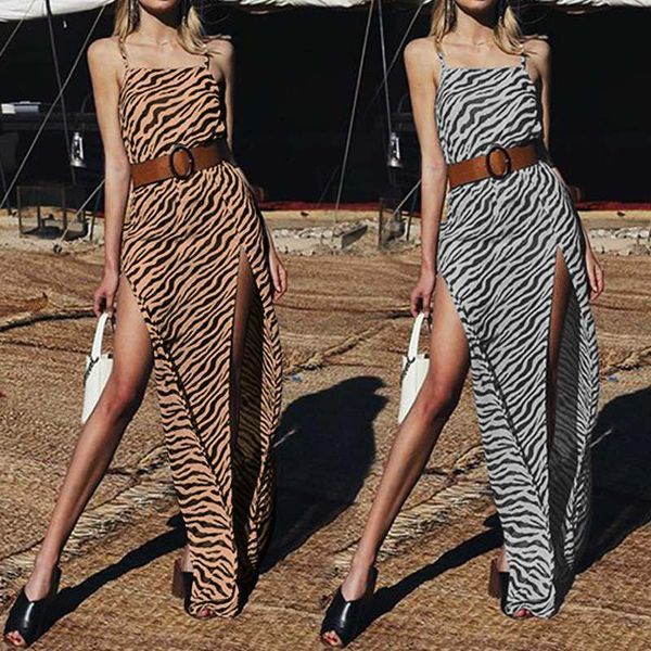 2020 celmia women spaghetti straps dress summer zebra striped print sundress sleeveless casual party split maxi vestido 5xl, Black;gray
2020 celmia women spaghetti straps dress summer zebra striped print sundress sleeveless casual party split maxi vestido 5xl, Black;gray