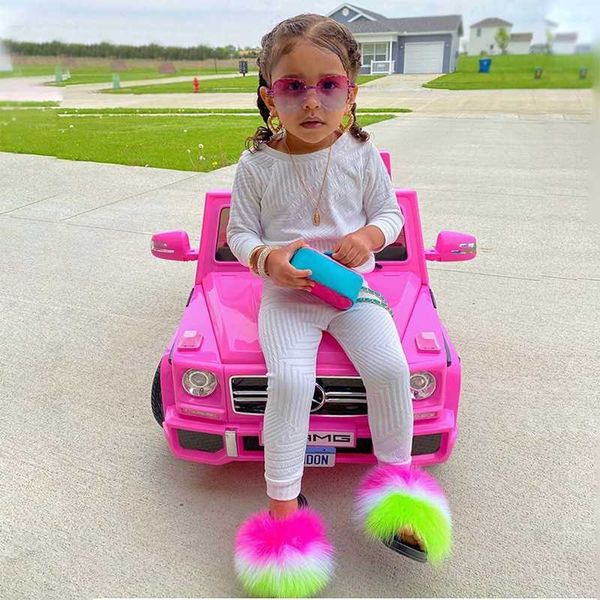 summer kids fur slippers fluffy raccoon fur slides furry real flip flops flat children rainbow shoes girls sandals, Black;red
summer kids fur slippers fluffy raccoon fur slides furry real flip flops flat children rainbow shoes girls sandals, Black;red