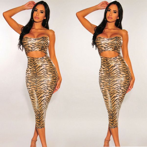 womens strapless bodycon dress tiger print dress hollow sheath bag hip ladies short dress clubwear, Black;gray
womens strapless bodycon dress tiger print dress hollow sheath bag hip ladies short dress clubwear, Black;gray