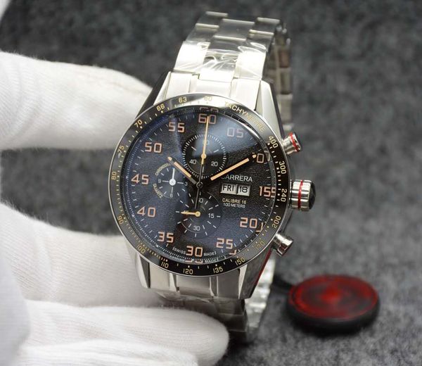 289380 japanese quartz movement watch caliber 16 100meters 1887 men's 43.5mm leather stainless steel watches, Slivery;brown
289380 japanese quartz movement watch caliber 16 100meters 1887 men's 43.5mm leather stainless steel watches, Slivery;brown