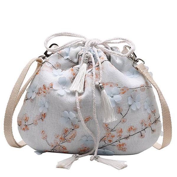 women fashion 2019 tassel drawstring bags soft flower print string shoulder bag embroidered school bags folding shopping
women fashion 2019 tassel drawstring bags soft flower print string shoulder bag embroidered school bags folding shopping