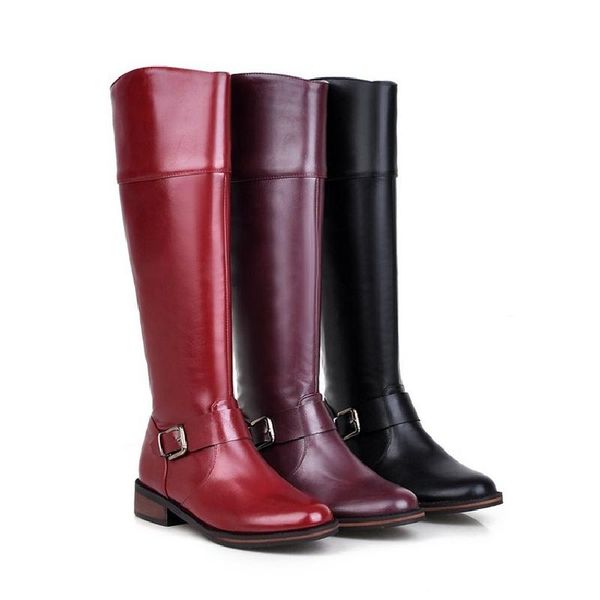 punk womens motorcycle riding boots knee high thigh boots pu leather zip up shoes new low heel plus size 3colors, Black
punk womens motorcycle riding boots knee high thigh boots pu leather zip up shoes new low heel plus size 3colors, Black