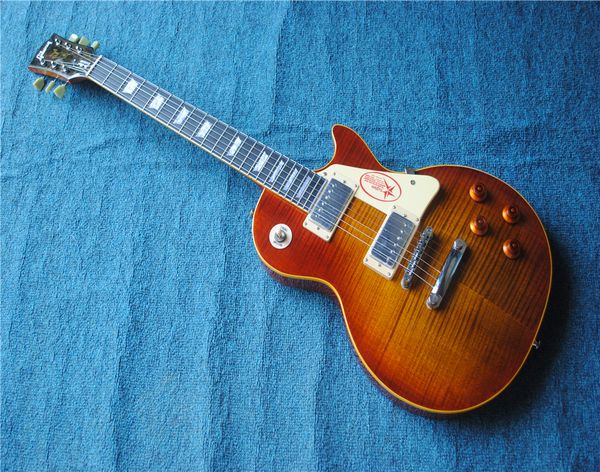 custom shop 1959 jimmy page number two jp no. 2 vintage sunburst electric guitar mahogany body, flame maple veneer, chrome
custom shop 1959 jimmy page number two jp no. 2 vintage sunburst electric guitar mahogany body, flame maple veneer, chrome
