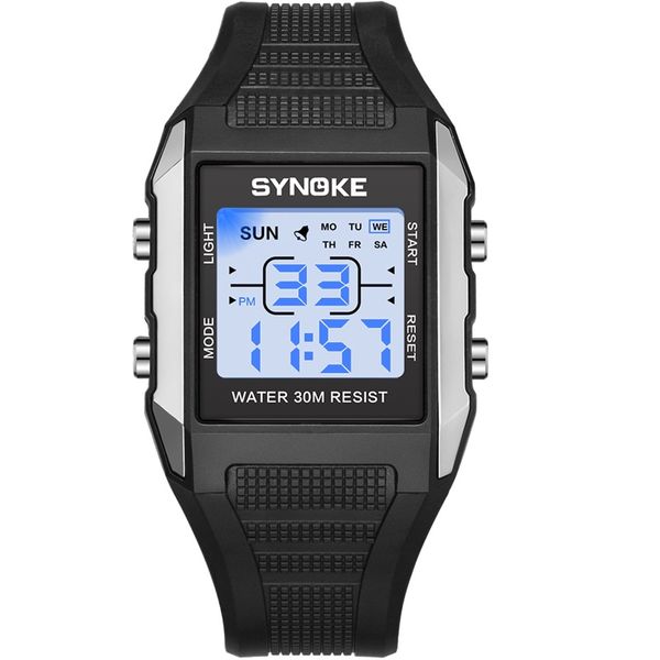 synoke digital watch men square simple fashion shock resistant swatch 3bar alarm week display man wristwatch, Slivery;brown
synoke digital watch men square simple fashion shock resistant swatch 3bar alarm week display man wristwatch, Slivery;brown