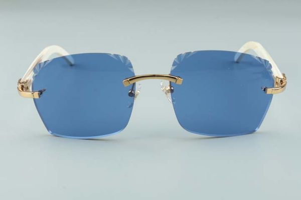 2020 high-end fashion cut lenses white natural buffalo horn temples sunglasses 8300916-4 glasses, size:58-18-140 mm, White;black
2020 high-end fashion cut lenses white natural buffalo horn temples sunglasses 8300916-4 glasses, size:58-18-140 mm, White;black