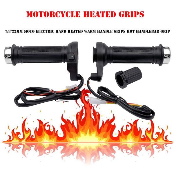 1 pair/set 22mm 7/8 inch universal motorcycle motorbike heating handle heated grips handlebar warm grips heater
1 pair/set 22mm 7/8 inch universal motorcycle motorbike heating handle heated grips handlebar warm grips heater