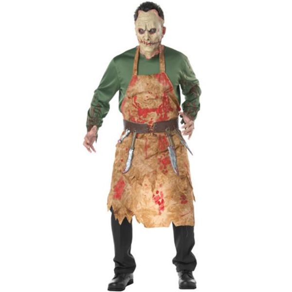 2018 new halloween cosplay costume bloody butcher loaded chef suit male blood stains zombie suit for men and women, Black;red
2018 new halloween cosplay costume bloody butcher loaded chef suit male blood stains zombie suit for men and women, Black;red