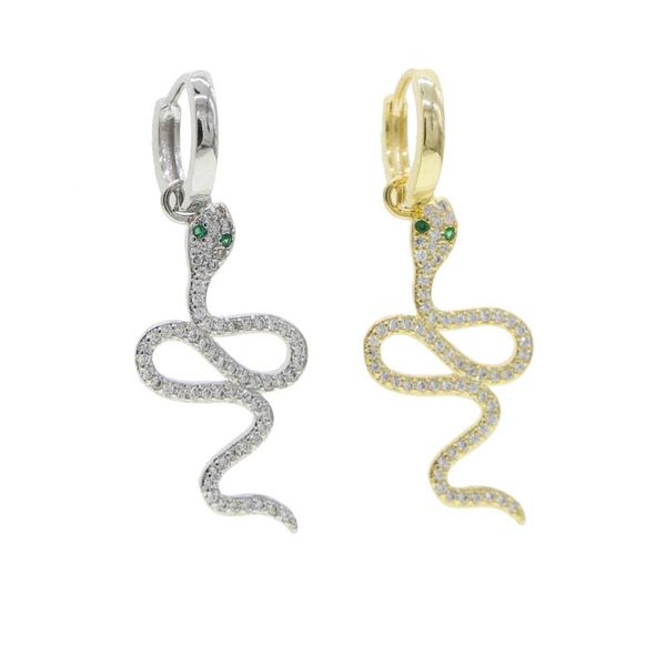 2 colors dangle earrings snake shape paved green eyes and white cz shiny jewelry for women wedding gift 2020 new design, Golden;silver
2 colors dangle earrings snake shape paved green eyes and white cz shiny jewelry for women wedding gift 2020 new design, Golden;silver