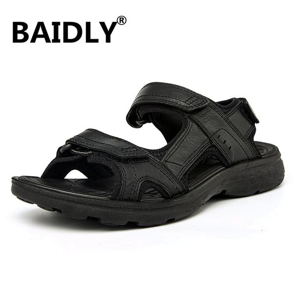sandals men summer handmade leather casual shoes comfortable beach sandalias hombre plus size 47, Black
sandals men summer handmade leather casual shoes comfortable beach sandalias hombre plus size 47, Black