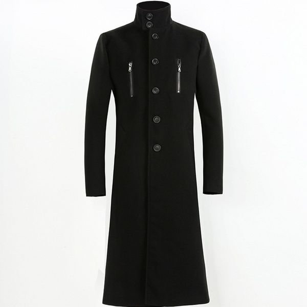 mens winter stand collar maxi long woolen blends trench coat slim fit plus size 4xl zip windbreaker overcoat male coats, Black
mens winter stand collar maxi long woolen blends trench coat slim fit plus size 4xl zip windbreaker overcoat male coats, Black