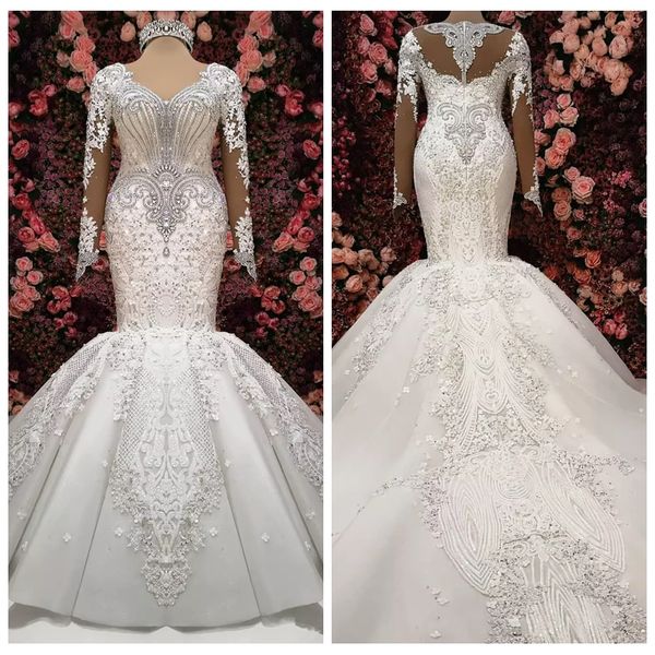 real p long sleeve muslim country african mermaid modest wedding dress crystal bridal gowns 2019 princess wedding gowns lace applique, White
real p long sleeve muslim country african mermaid modest wedding dress crystal bridal gowns 2019 princess wedding gowns lace applique, White