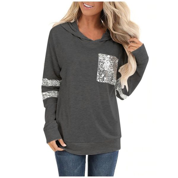 sequined карманный hoodie плюс размер женщин с длинным рукавом сращивание полосатой тонкий тонкий толстовка с капюшоном женщины толстовки su, Black
sequined карманный hoodie плюс размер женщин с длинным рукавом сращивание полосатой тонкий тонкий толстовка с капюшоном женщины толстовки su, Black