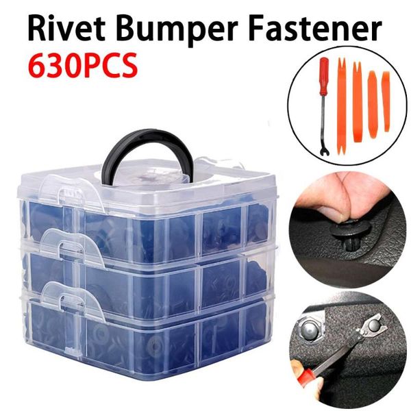 630 pcs car auto mixed fasteners door trim panel bumper fender push trim clips pin rivet retainer + 1* box + 5* screwdrivers
630 pcs car auto mixed fasteners door trim panel bumper fender push trim clips pin rivet retainer + 1* box + 5* screwdrivers