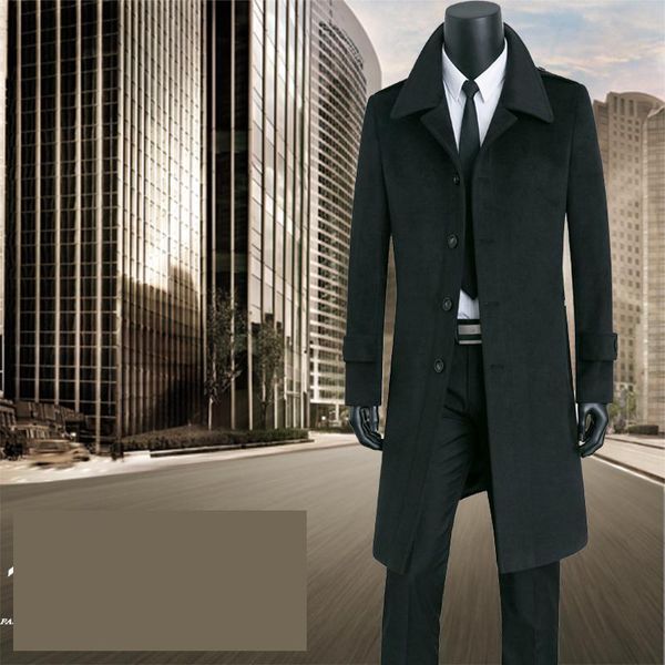 men's wool & blends arrival fashion men coat long windbreaker cashmere jacket casual single breasted plus size s-8xl9xl, Black
men's wool & blends arrival fashion men coat long windbreaker cashmere jacket casual single breasted plus size s-8xl9xl, Black