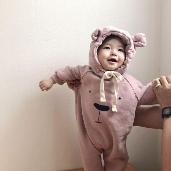 new baby girl romper thick and velvety bear ear print loose jumpsuit climbing suit toddler girl romper baby jumpsuit, Blue
new baby girl romper thick and velvety bear ear print loose jumpsuit climbing suit toddler girl romper baby jumpsuit, Blue