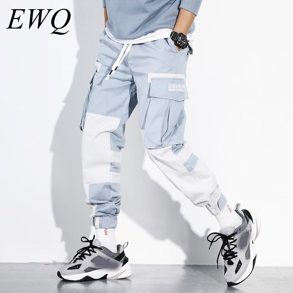 ewq / men's wear tide overalls male loose haren pants patchwork hit color hip hop trousers with many pockets 2020 spring 9y904, Black
ewq / men's wear tide overalls male loose haren pants patchwork hit color hip hop trousers with many pockets 2020 spring 9y904, Black
