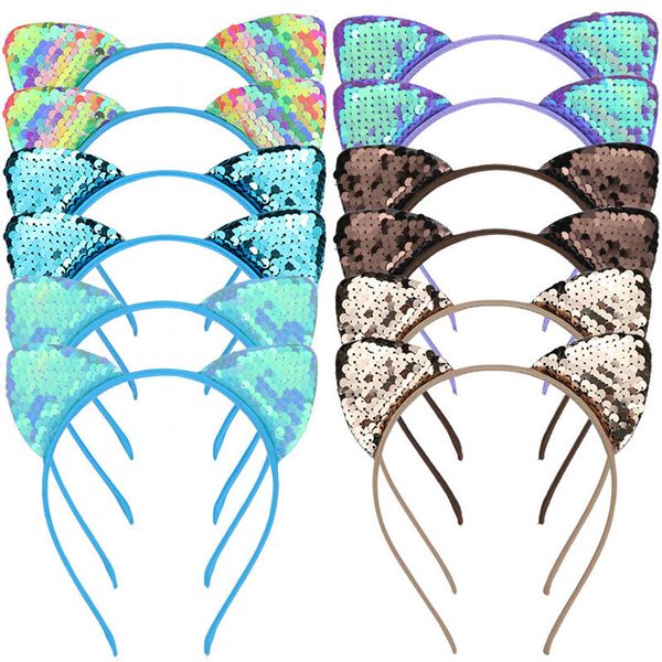 22 colors mermaid sequin hairband girls reversible scales cat ear headband sequined hair wras pclasp hair hoop party kids headress new d3401, Slivery;white
22 colors mermaid sequin hairband girls reversible scales cat ear headband sequined hair wras pclasp hair hoop party kids headress new d3401, Slivery;white