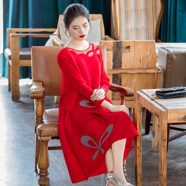plus size dress red faux two piece 2020 women spring round neck 3/4 sleeves beading printed elastic loose miyake pleated dress, Black;gray
plus size dress red faux two piece 2020 women spring round neck 3/4 sleeves beading printed elastic loose miyake pleated dress, Black;gray