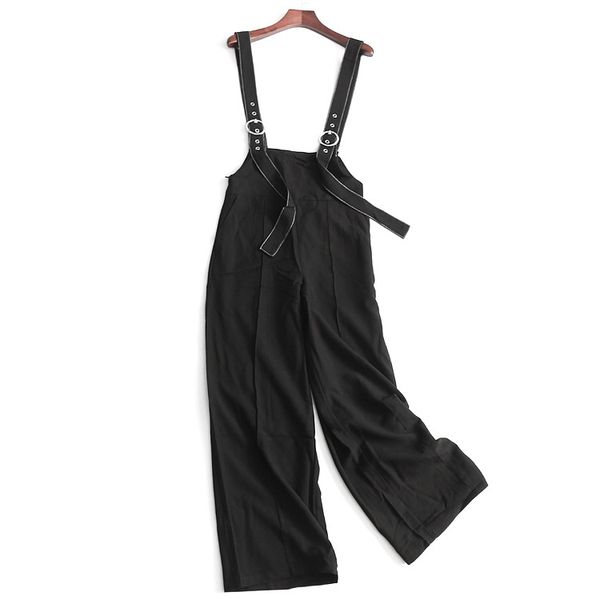 a generation of simple solid color high-waisted slimming outdoor loose pants women's casual trousers suspender pants entity, Black;white
a generation of simple solid color high-waisted slimming outdoor loose pants women's casual trousers suspender pants entity, Black;white