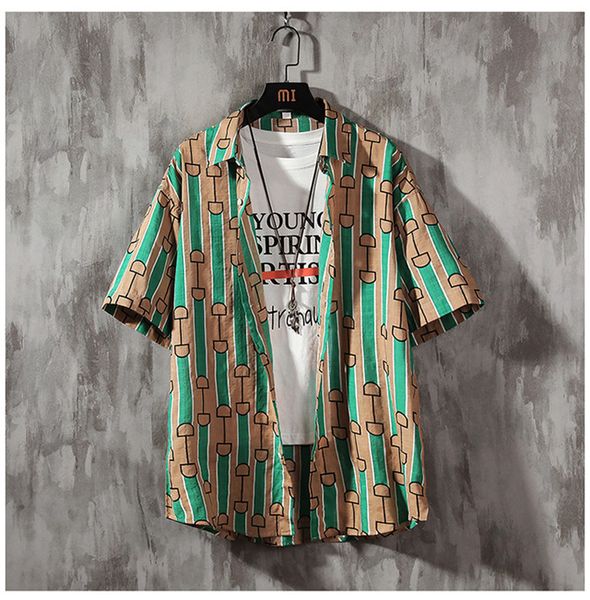 mens striped loose summer shirts man designer lapel neck shorts skateboard shirt men hawaii beach blouses, White;black
mens striped loose summer shirts man designer lapel neck shorts skateboard shirt men hawaii beach blouses, White;black