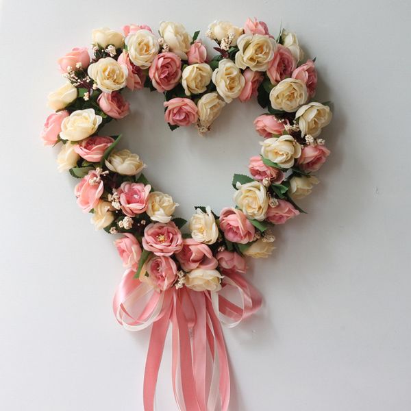 heart type wreath flowers for home door window wall decoration artificial rose flower christmas wreaths door garland decoration
heart type wreath flowers for home door window wall decoration artificial rose flower christmas wreaths door garland decoration