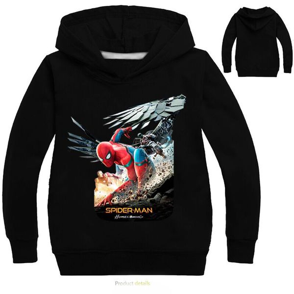 Boys Girls Spider-Man Kids Cotton Sweatshirts Hoodie Pullover Children's Long Sleeve T-shirt Tee Spring Autumn Casual Clothing
Boys Girls Spider-Man Kids Cotton Sweatshirts Hoodie Pullover Children's Long Sleeve T-shirt Tee Spring Autumn Casual Clothing
