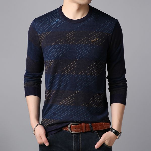 2019 new fashion brand sweater for mens pullovers o-neck slim fit jumpers knitred striped korean style casual mens clothes, White;black
2019 new fashion brand sweater for mens pullovers o-neck slim fit jumpers knitred striped korean style casual mens clothes, White;black