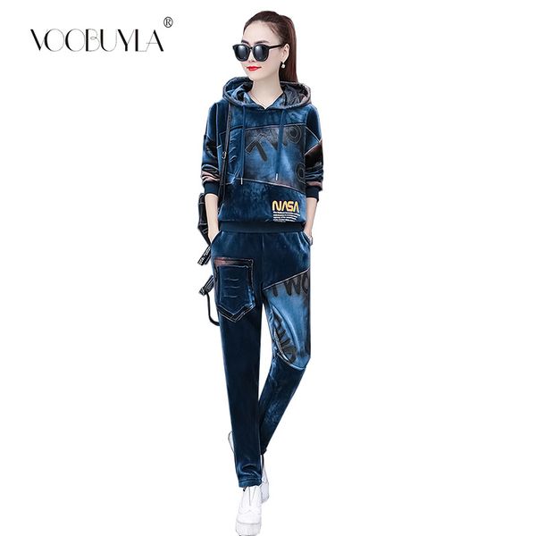 large plus size velvet sports hoodies suits tracksuit women hoodies pant 2 piece set female running sportswear set pant suit, Black;blue
large plus size velvet sports hoodies suits tracksuit women hoodies pant 2 piece set female running sportswear set pant suit, Black;blue