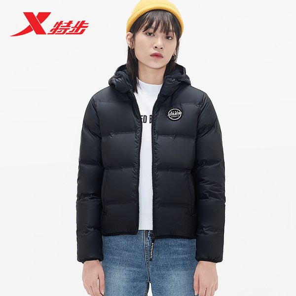 881428199132 xtep women sports down jacket 2019 winter new hooded warm women short casual jacket, Blue;black
881428199132 xtep women sports down jacket 2019 winter new hooded warm women short casual jacket, Blue;black