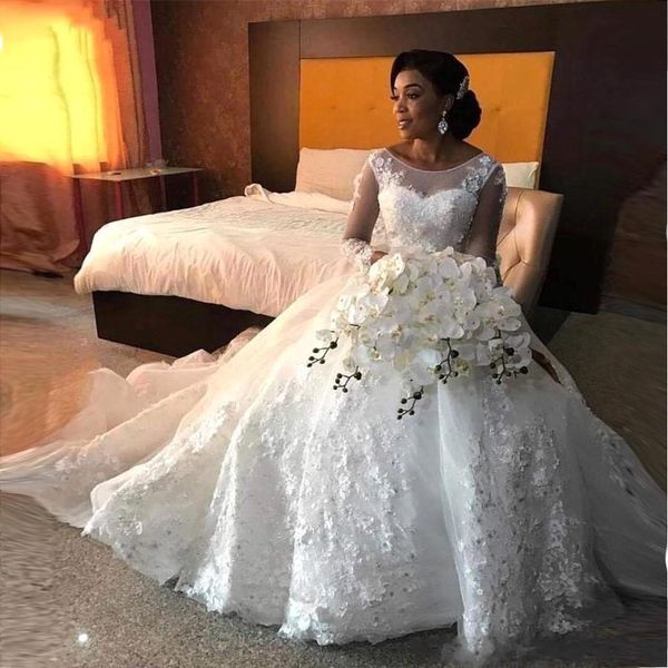 vintage south african wedding dress black girls long sleeve a line lace tulle bridal gown plus size custom made, White
vintage south african wedding dress black girls long sleeve a line lace tulle bridal gown plus size custom made, White