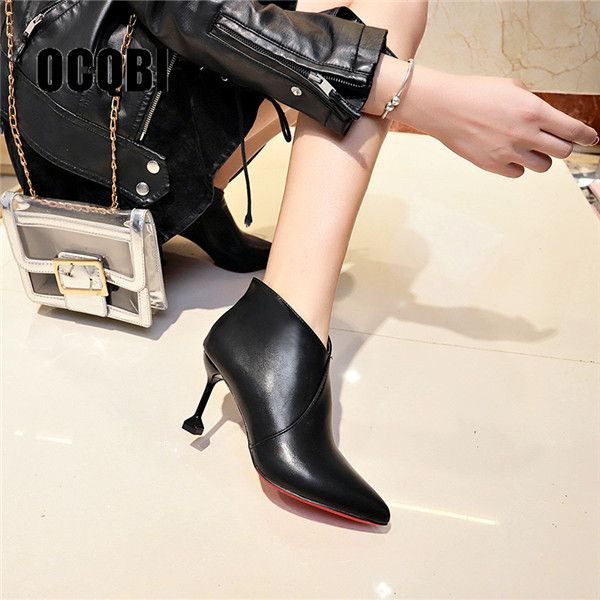 red bottom high heel boots women autumn winter fashion ankle boots 2018 black matte pointed toe ladies shoes zipper booties
red bottom high heel boots women autumn winter fashion ankle boots 2018 black matte pointed toe ladies shoes zipper booties