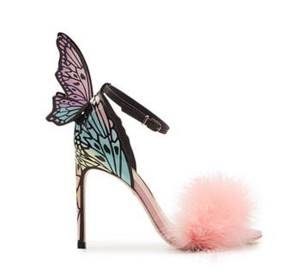 sophia webster, ladies 'leather sandals, color stereo wings decorated high heels, pink plush, open toes, size: 34-42, Black
sophia webster, ladies 'leather sandals, color stereo wings decorated high heels, pink plush, open toes, size: 34-42, Black