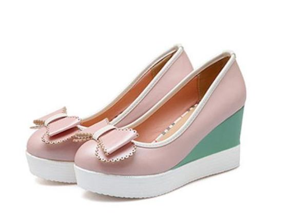 2019 women's shoes in spring and autumn with new style slope heel round head bowknot waterproof table@8003, Black
2019 women's shoes in spring and autumn with new style slope heel round head bowknot waterproof table@8003, Black