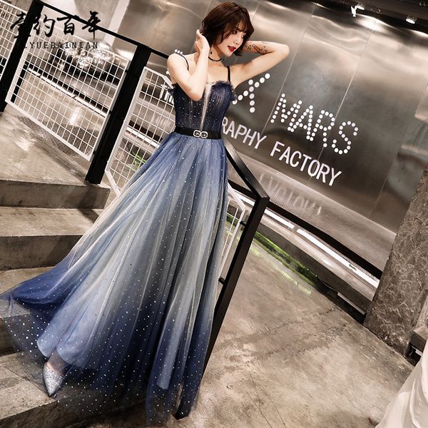 2019 spaghetti strap long evening dresses elegant gradient tulle prom gowns formal party dress lace up vestido de festa, White;black
2019 spaghetti strap long evening dresses elegant gradient tulle prom gowns formal party dress lace up vestido de festa, White;black