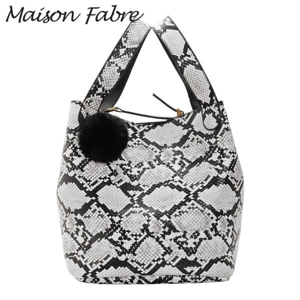 maison fabre bucket bags women leather handbag hairball serpentine bag strap hasp handbag snake print tote ladies simple
maison fabre bucket bags women leather handbag hairball serpentine bag strap hasp handbag snake print tote ladies simple