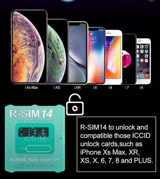 

Новый 2019 R-SIM 14 R sim14 RSIM14 R SIM 14 RSIM 14 разблокировка iphone xs max IOS12.X iccid разблокировка sim-кар
