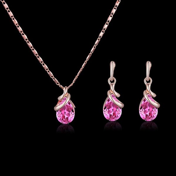 guvivi fashion rhinestone bridal jewelry set for women rose gold color waterdrop pendant necklace earrings set wedding bijoux, Silver
guvivi fashion rhinestone bridal jewelry set for women rose gold color waterdrop pendant necklace earrings set wedding bijoux, Silver