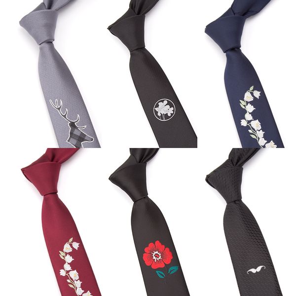 men tie fashion embroidered flower ties for men neck tie 5cm slim corbatas cravat wedding party bowtie male dress gift necktie, Black;blue
men tie fashion embroidered flower ties for men neck tie 5cm slim corbatas cravat wedding party bowtie male dress gift necktie, Black;blue