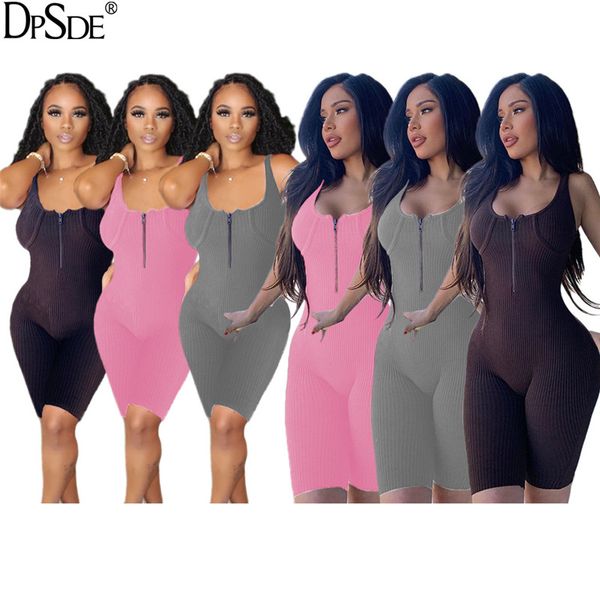 dpsde 2020 spring new women fashion movement style jumpsuits sleeveless round neck zipper pure color jumpsuits short pants, Black;white
dpsde 2020 spring new women fashion movement style jumpsuits sleeveless round neck zipper pure color jumpsuits short pants, Black;white