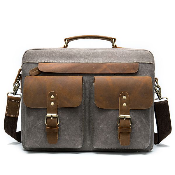 new fashion handbag leather with cloth briefcase retro business 14 inch computer men's bag a hair substitute 9772
new fashion handbag leather with cloth briefcase retro business 14 inch computer men's bag a hair substitute 9772