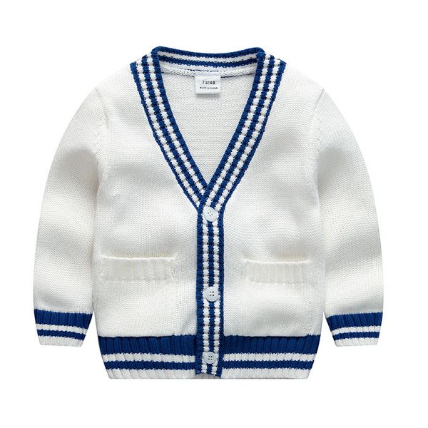 ins baby kids clothing sweater white blue patchwork cardigan 100% cotton boutique boy girl spring fall sweater
ins baby kids clothing sweater white blue patchwork cardigan 100% cotton boutique boy girl spring fall sweater