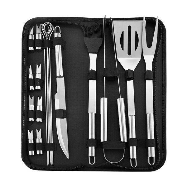camp kitchen 20pcs portable stainless steel bbq tools set grilling utensil accessories camping outdoor cooking tool with oxford cloth bag
camp kitchen 20pcs portable stainless steel bbq tools set grilling utensil accessories camping outdoor cooking tool with oxford cloth bag