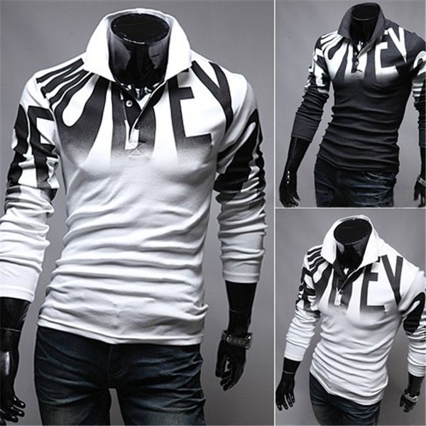 men's t-shirts 2 colors mens t shirts letter printing long sleeve lapel shirt slim loose sweatshirt fashion casual, White;black
men's t-shirts 2 colors mens t shirts letter printing long sleeve lapel shirt slim loose sweatshirt fashion casual, White;black