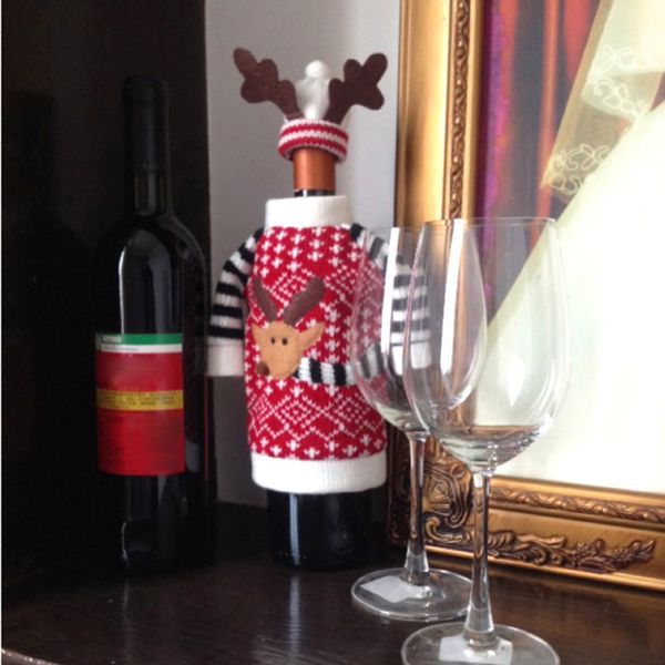 christmas reindeer santa claus elk red wine bottle cover bag dinner table decoration home party xmas decor supplies
christmas reindeer santa claus elk red wine bottle cover bag dinner table decoration home party xmas decor supplies
