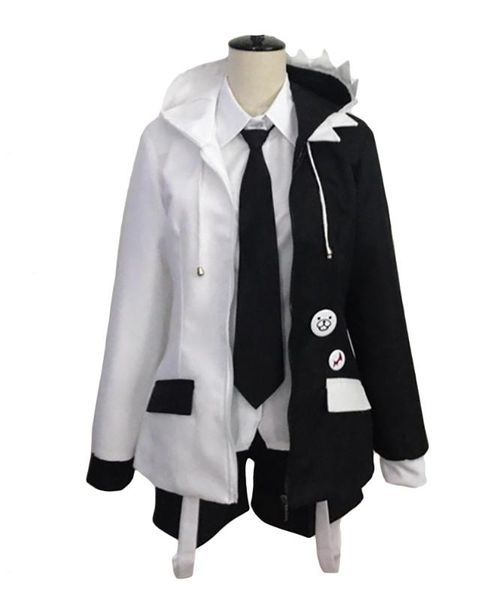 супер dangan ronpa 2 danganronpa monokuma косплей полный комплект короткий белый парик, Black
супер dangan ronpa 2 danganronpa monokuma косплей полный комплект короткий белый парик, Black