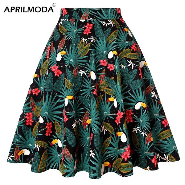 parrot animal printed high waist women skirt pleated retro tutu harajuku leaf big swing casual skirts summer saias korea clothes, Black
parrot animal printed high waist women skirt pleated retro tutu harajuku leaf big swing casual skirts summer saias korea clothes, Black